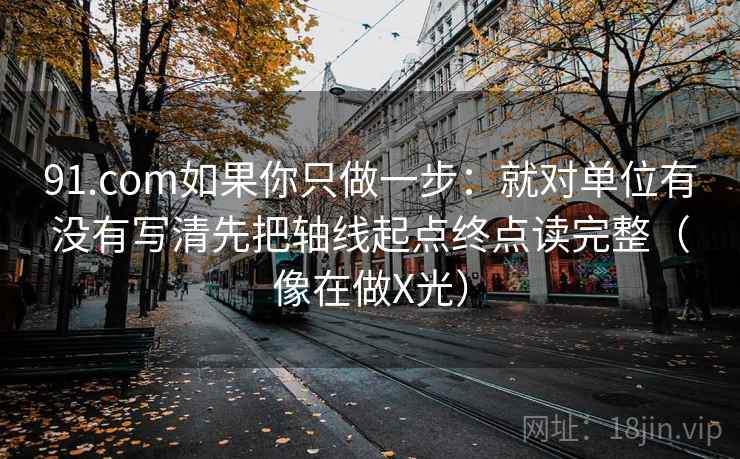 91.com如果你只做一步：就对单位有没有写清先把轴线起点终点读完整（像在做X光）